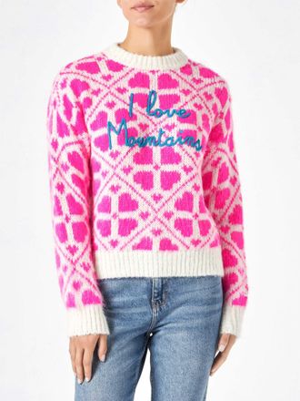 MC2 Saint Barth Woman Brushed Crewneck With Lettering