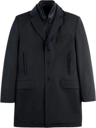 Fay Cappotto monopetto con gilet rimovibile - Blu