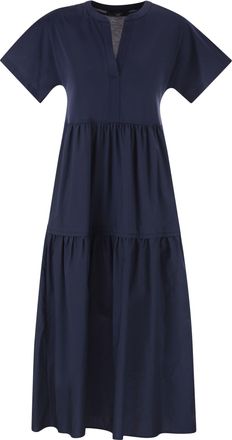 Max Mara Weekend Maxmara Wkdcapsula Cotton Jersey Ruffle Dress