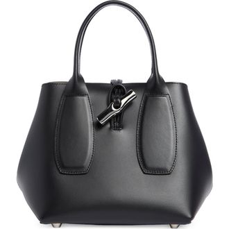 Longchamp Le Roseau Box Cube Handbag in Black at Nordstrom Rack