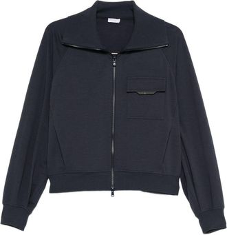 Brunello Cucinelli Cotton Zipped Sweatshirt