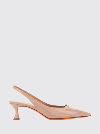 Santoni High Heel Shoes Woman color Nude