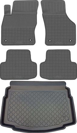 OEM Juego De Alfombrillas De Goma Para Coche Y Maletero Para Volkswagen Golf Vii Hatchback (octubre De 2012 A Diciembre De 2019)