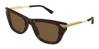 Bottega Veneta BV1369S 002 Womens Sunglasses Tortoiseshell Size 50