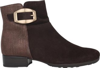 Gabor Elegante Stiefelette - Dames - Enkellaarsjes - Bruin - 35 1/2 EU - Leer - Schoenen