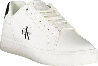 Calvin Klein Logo-Print Low-Top Sneaker - White