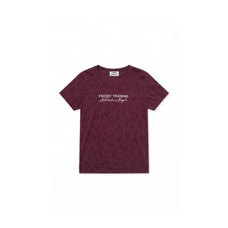 Freddy T-shirt Donna Regular Stampa Leopardata
