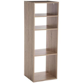Five Estanter&iacute;a De Columna De 4 Compartimentos Mix N Modul Efecto Roble Natural - 5five