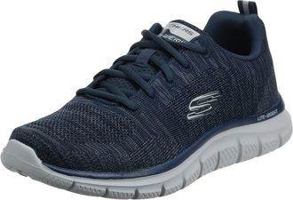 Skechers Mens Track Front Runner Sneaker, Navy Grey, 9.5 UK