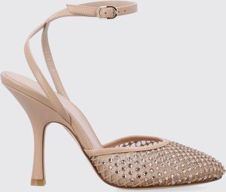Stuart Weitzman Pump in pelle e nylon a rete con strass