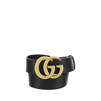 Gucci Belts, female, Black, 105 CM, Classic Leather Belt with GG Logo