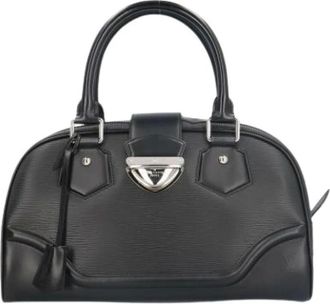 Louis Vuitton Pre-owned Handbags, female, Black, Size: ONE SIZE Pre-owned Vintage Leather Handbag