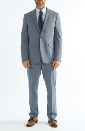 The Savile Row Company Hoxton Blue Plaid Stretch Suit at Nordstrom Rack, Size 46Regular