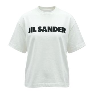 Jil Sander T-Shirts, female, White, Size: XS Logo T-Shirt