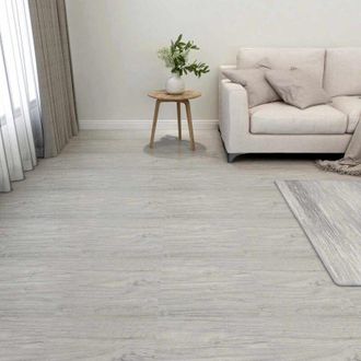 vidaXL vidaXL Tavole per Pavimenti 55 pcs Grigio chiaro 5,11 m&sup2; PVC