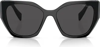 Prada 0pr 19zs Oversized Cat-Eye Sunglasses