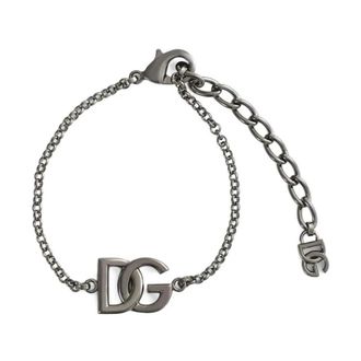 Dolce & Gabbana Intricate Link Bracelet - Heren - Armbanden - Grijs - ONE Size - Leer - Accessoires