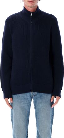 Isabel Marant Isabel Marant Mens Benet Zip Knit - Navy Wool - Size X-Large