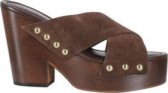 PARIS TEXAS Mule Marisol - Dames - Muiltjes - Bruin - 40 EU - Leer - Schoenen