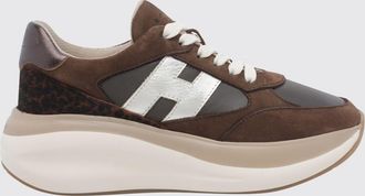 Hogan Sneakers Maxi I Active in nabuk e cavallino con suola platform