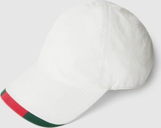 Gucci Cotton Canvas Baseball Hat, Size XXS, White