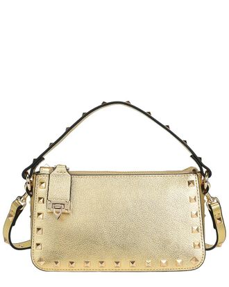 Tiffany & Fred Metallic Studded Convertible Shoulder Bag