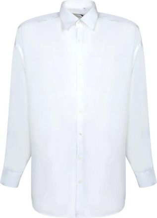 Costumein Wit Linnen Overhemd Casual Stijl - Heren - Zakelijke Overhemden - Wit - M - Linnen - Overhemden