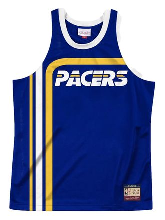 Mitchell & Ness Pacers Team gestreepte tanktop - Blauw