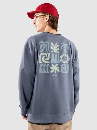 Quiksilver Salt Water Graphic Crew Sweater blau