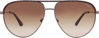 Guess Brown Pilot Mens Sunglasses GF5083 08F 62