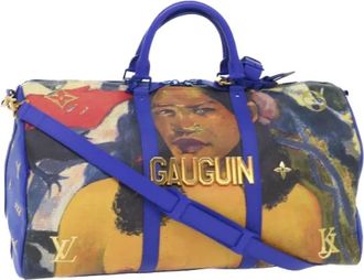 Louis Vuitton Pre-owned Vintage Weekendtas - Dames - Vintage Weekendtas - Blauw - ONE Size - Leer - Vintage