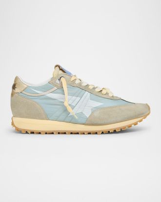 Golden Goose Men & apos;s Nylon and Suede Running Marathon Sneakers