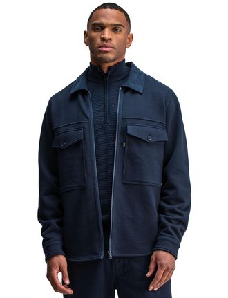 Butcher of Blue Overshirt Butcher of Blue donkerblauw 100% katoen