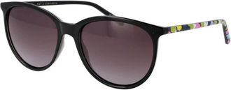 Ted Baker Acetaat montuur zonnebril met UV-bescherming - Dames - Zonnebrillen - Zwart - ONE Size - Accessoires