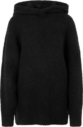 Marc Cain Oversized Hoodie - Dames - Coltruien - Zwart - XS - Wol - Truien & Vesten