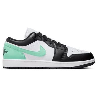 Nike Jordan Mens AJ 1 Low - Basketball Shoes Green/White/Black Size 10.0