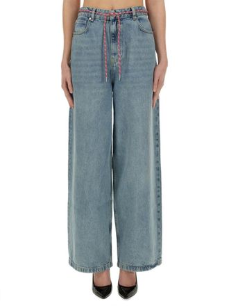 Moschino Denim Loose High Rise Jeans