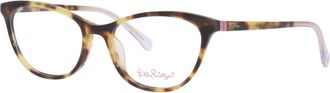 Lilly Pulitzer Womens Ellory Eyeglasses In Pink Tortoise