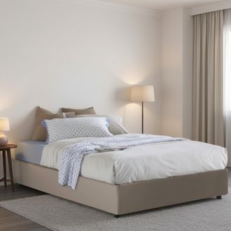 Talamo Italia Cama De Plaza Y Media Martina, Cama Contenedor Con Tapizado En Ecopiel, 100% Made In Italy, Apertura Frontal, Adecuado Para Colch&oacute;n 120x200 Cm, T&oacute;rtol