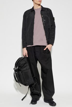 Stone Island Lightweight Jacket With Pocket, Mens, Black