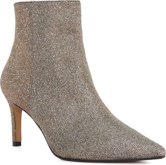 Dune London Womens Ladies Obsessively - High Heel Ankle Boots - Bronze Fabric - Size UK 5
