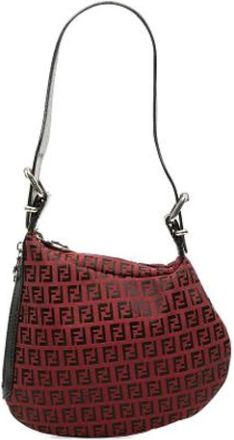 Fendi Pre-owned Hobo Bag - Dames - Vintage Schoudertas - Rood - ONE Size - Leer - Vintage