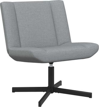 vidaXL Vidaxl - Silla Giratoria Gris Claro 63 X 75 X 76 Cm Tela