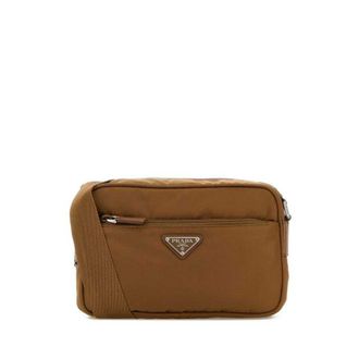 Prada Brown Re-Nylon Crossbody Bag Brandy Borse A Mano