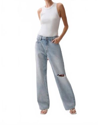 Pistola Denim Hendrix High Rise Baggy Fit Jeans In Revel Distressed