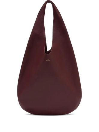 A.P.C. Le Neige soepele leren shopper - Rood