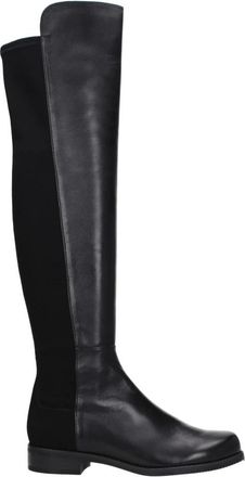 Stuart Weitzman Zwarte Leren Over De Knie Laarzen - Dames - Over de knie laarzen - Zwart - 36 EU - Leer - Schoenen
