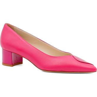 Amalfi By Rangoni Paglietta Pointed Toe Pump in Fuxia Soft Paint at Nordstrom, Size 8.5