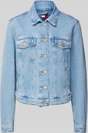 Tommy Jeans Jeansjacke mit Brustpattentaschen in Hellblau, Gr&ouml;&szlig;e S