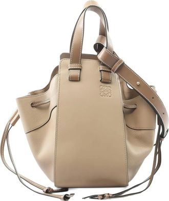 Loewe 2000s Hammock kleine shopper met trekkoord - Beige